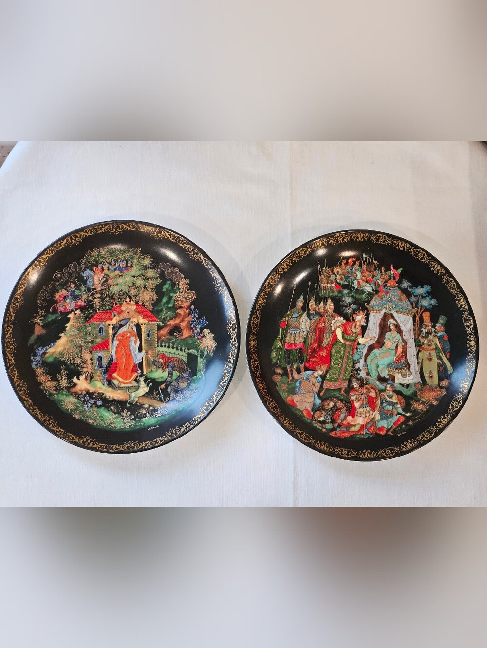 Russian Legends Series Golden Cockerel Bradford Exchange Princess Seven Bogatyrs